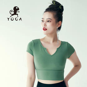 壁虎瑜伽【2309SY250】修腰显瘦短袖（可拆卸胸垫）【5天发货】