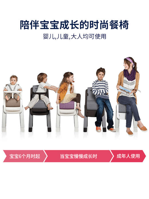 NUNA zaaz儿童餐椅多功能成长型宝宝餐桌椅家用婴儿学坐椅吃饭椅YBBGJ02072A YBBGJ02071A 商品图2