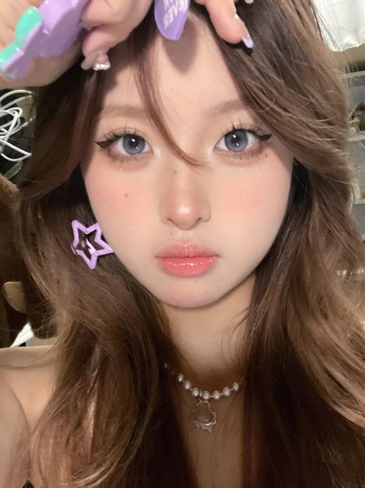 kira fairy 早安情话&治疗晚安 14.2mm 半年抛两片装 亚麻灰褐绿 温柔日系浅瞳/特别的晕染紫蓝色 含硅水凝胶 商品图7