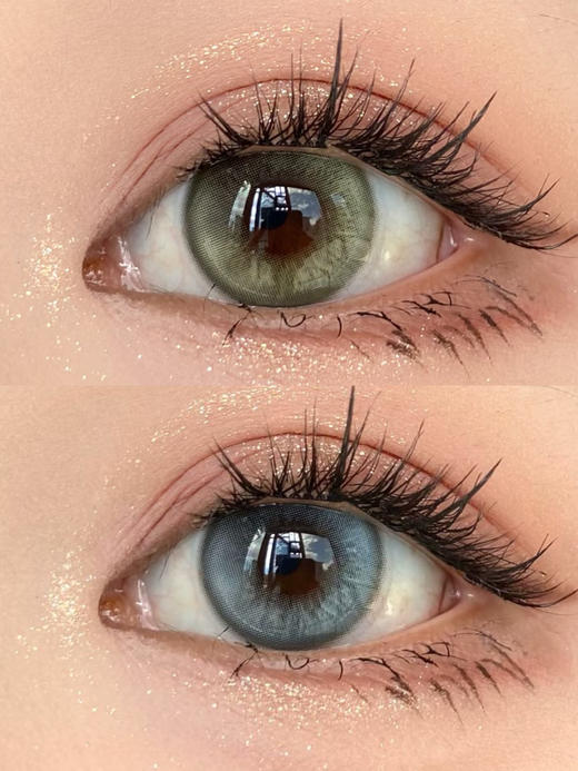 Lvycon·年抛  蓝眼泪光/薄荷芭比  14.2  玻璃珠质感的轻混血眼珠珠！清透感&显色度同时兼备！  韩国0-1000度<一副两片> 商品图1