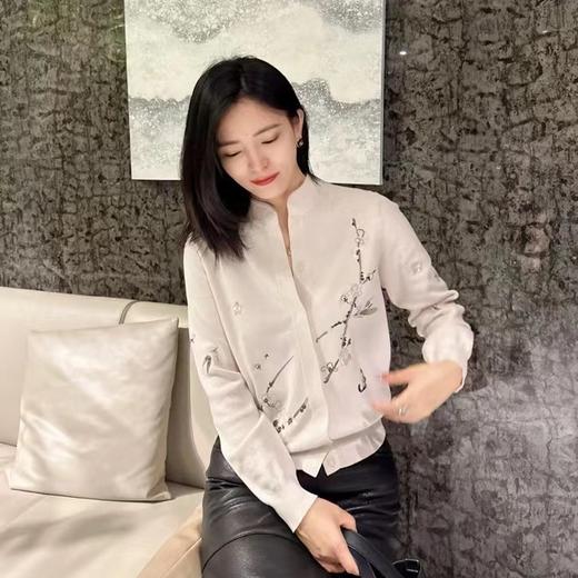 【à perles】夏姿Chen刺绣新中式小立领开衫【现货】 商品图1