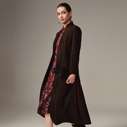 TANGY Collection天意高端2023秋季新品商场同款女士茛绸外套 商品图1