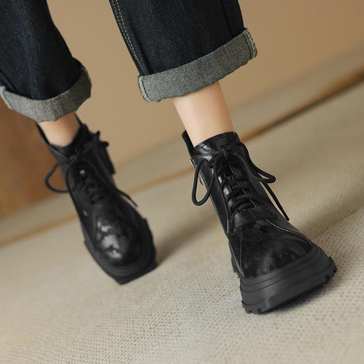 时尚个性，厚底增高绑带单鞋TYM-7018 商品图2