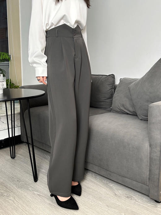 Im Presionismo不规则高腰西装裤 商品图2