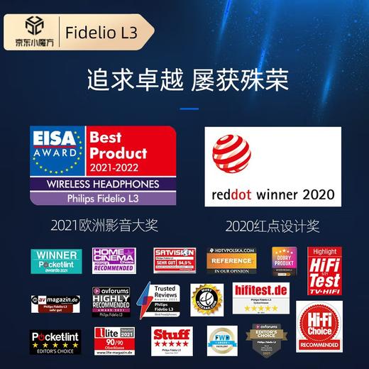 飞利浦头戴式耳机ANC主动降噪蓝牙耳机Hi-Res高保真
Fidelio L3 商品图2