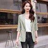 娜璐多 OL通勤时尚五分袖小西服2023夏季薄款简约外套女法式设计感上衣女 商品缩略图0