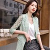 娜璐多 镂空拼接七分袖薄款小西服外套女2023夏季新款高级感通勤OL上衣女 商品缩略图0