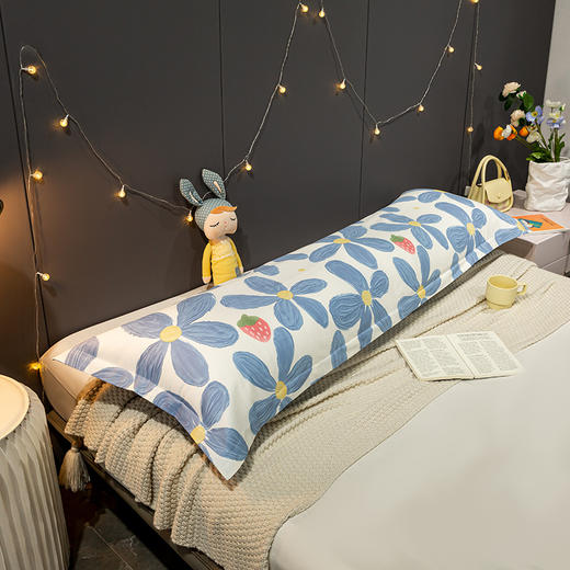 自然醒ins风情侣双人长枕头套纯棉家用加长枕套单个枕芯内胆套1.8JY 商品图6