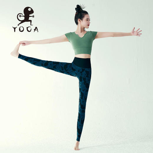 壁虎瑜伽【2309SY250】修腰显瘦短袖（可拆卸胸垫）【5天发货】 商品图3