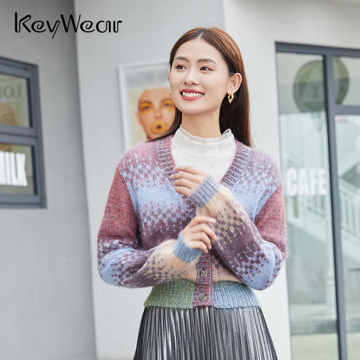 【年货节】奇威  彩色针织开衫A431718400 商品图12