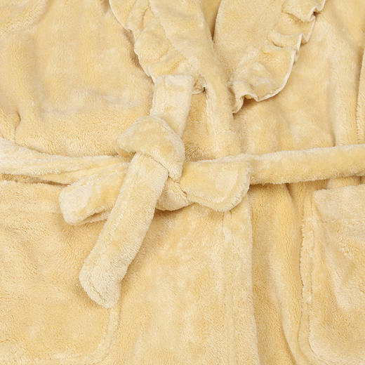 都市丽人眯雅佳女士双面法兰绒套装厚款单件袍家居服LH37A1 商品图7