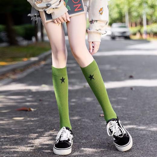 【非瑜伽袜】【新品】袜子女小腿袜ins潮长筒袜春秋冬日系百搭个性网红街头外穿高筒袜 商品图2