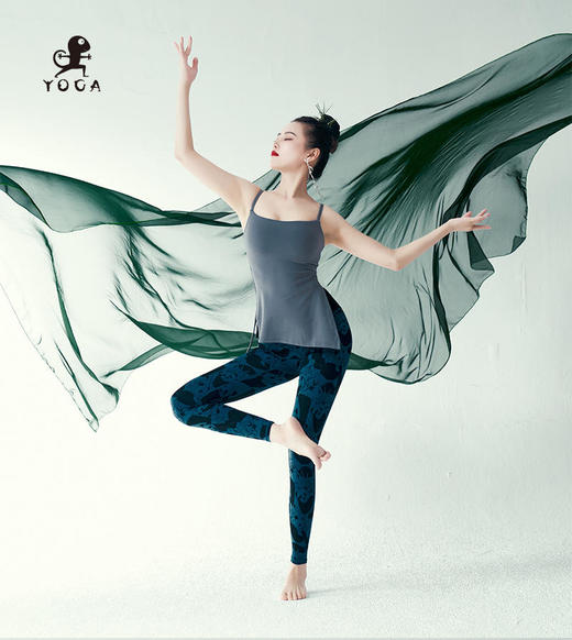 壁虎瑜伽【2309SY248+竹林深处】两件套（一体式胸垫）【5天发货】 商品图6