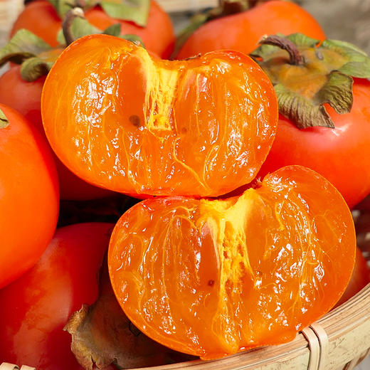 陕西火晶柿子  鲜嫩丝滑  可以吸着吃 商品图0