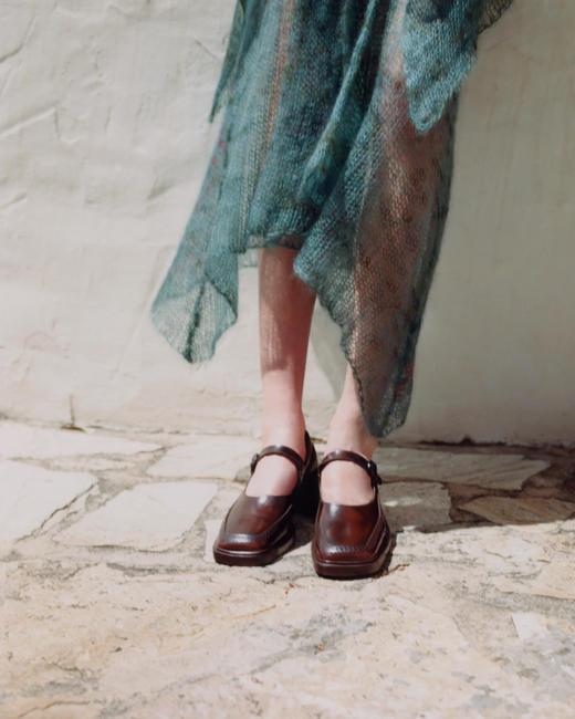 Hereu 棕木色Sio中跟玛丽珍鞋 商品图0