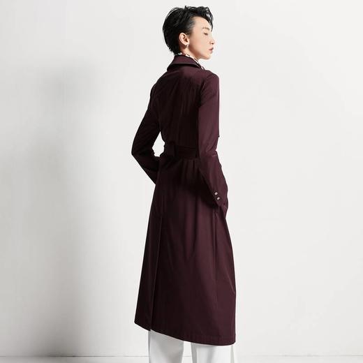 奈蔻风衣暗紫红色 商品图4