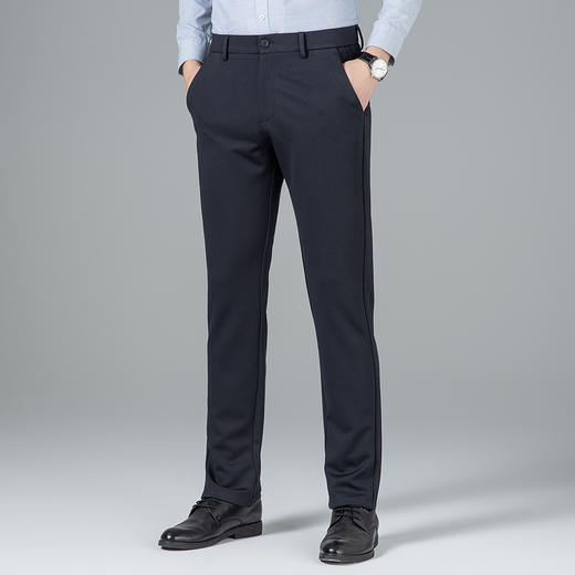圣得西男士时尚商务直筒休闲裤秋季新款中青年百搭易打理长裤2312913019 商品图2