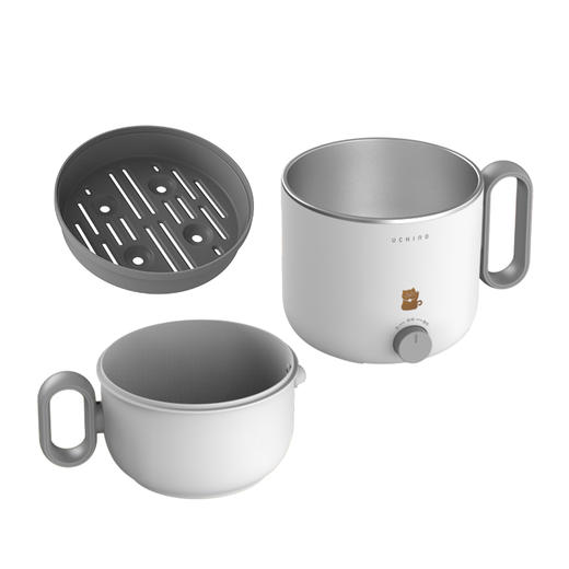 内野（UCHINO）白色1.2L 多功能电煮锅 HU-GZG12-01 商品图2
