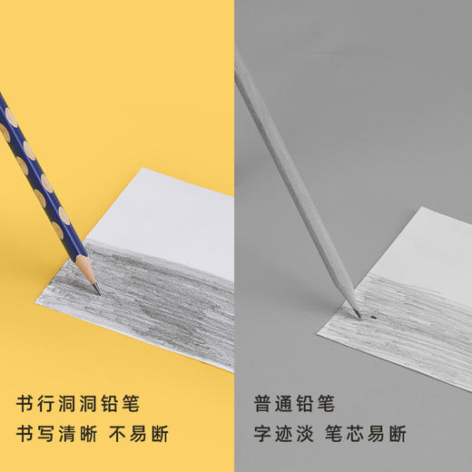 30支装HB洞洞矫正铅笔三角定位矫正握姿儿童握笔神奇 商品图2