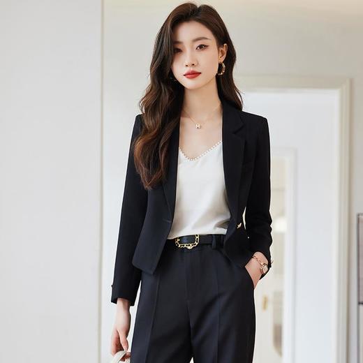 娜璐多 气质女神范短款外套2023秋季新款时尚百搭小西服日常通勤上衣女 商品图3