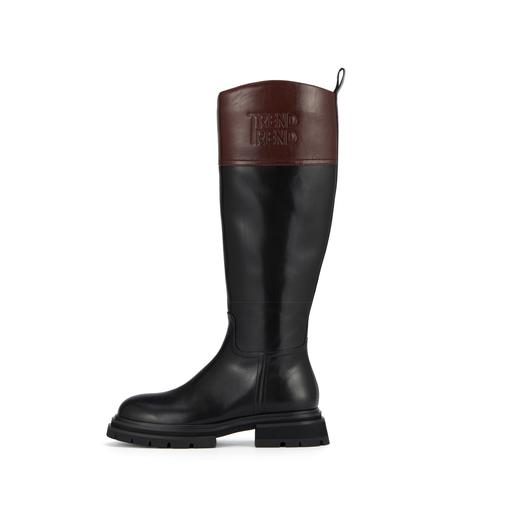 westory2023秋季新品平底高跟圆头女高靴及膝靴W23DQ83071 商品图1