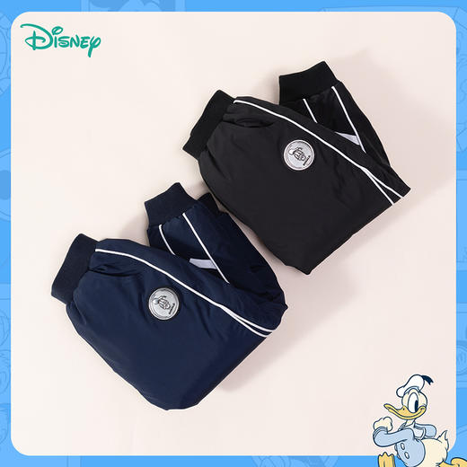 迪士尼童装男童冬季新款夹棉长裤中小童时尚休闲松紧束脚裤234K1389
 商品图4