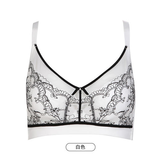 都市丽人舒软挺塑C杯适穿列维斯花边蕾丝调整型文胸超薄款3/4杯塑身文胸无钢圈内衣四排扣LJ33M6 商品图4
