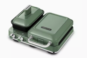 morphy richards摩飞轻食机
（蒸锅三文治机-绿）2片  MR9086