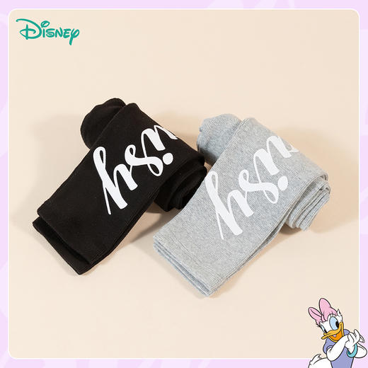 迪士尼童装女童黛丝印花打底裤中大童外穿长裤女宝宝弹性保暖裤子233K1367 商品图7