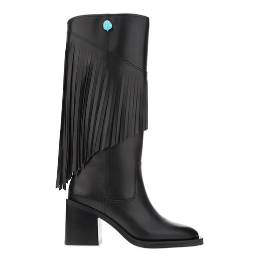 sheme张靓颖同款高原狂想曲系列流苏休闲帅气女士长靴可定制 商品图0