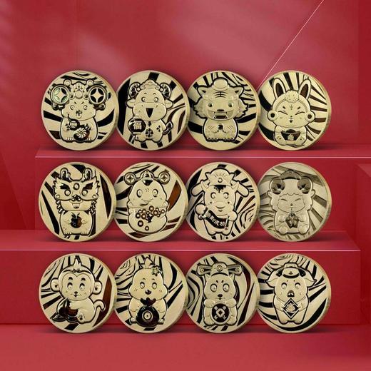 【预定】12生肖纪念铜章大全套封装版 商品图11