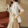 娜璐多 镂空拼接七分袖薄款小西服外套女2023夏季新款高级感通勤OL上衣女 商品缩略图3