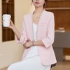 娜璐多 高级感通勤无领珍珠小西服女新中式小香风短款百搭2023新款薄款女 商品缩略图1