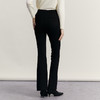 谜底紧身喇叭裤女2023冬新品修身弹力前开叉微喇长裤女234MK1601 商品缩略图2