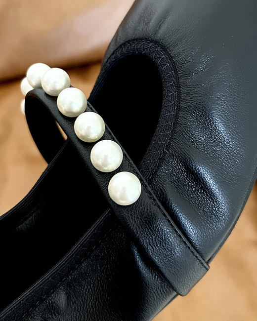 【大促，不退不换】 SW家 温柔好穿平底芭蕾舞鞋 珍珠扣袢平底鞋 2色 BZ1099 商品图9