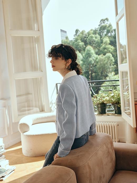 OLrain欧芮儿法式小香风短外套女初秋2023新款轻熟风宽松气质上衣 商品图1