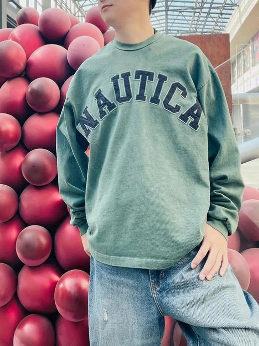 帆船 秋冬简约 400克重 水洗休闲宽松圆领卫衣男女款 NT-2678 商品图4