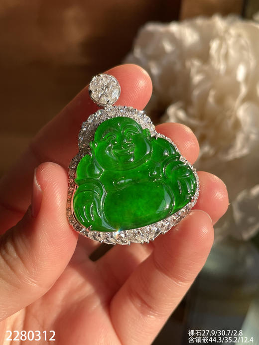 老坑帝王绿佛公吊坠【2280312】具体价格微信咨询 商品图0