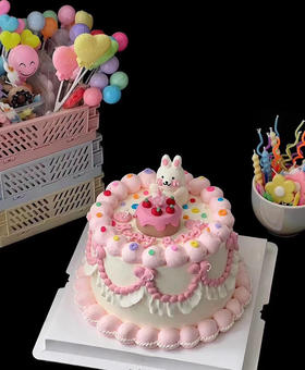 复古可爱卡通蛋糕