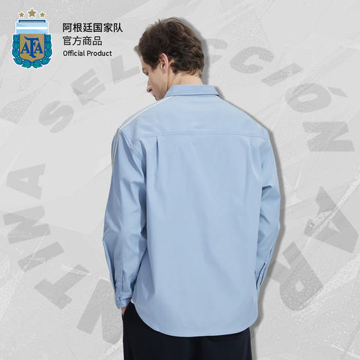 阿根廷国家队官方商品丨双色休闲衬衣时尚休闲衬衫外套牛仔蓝潮流 商品图3