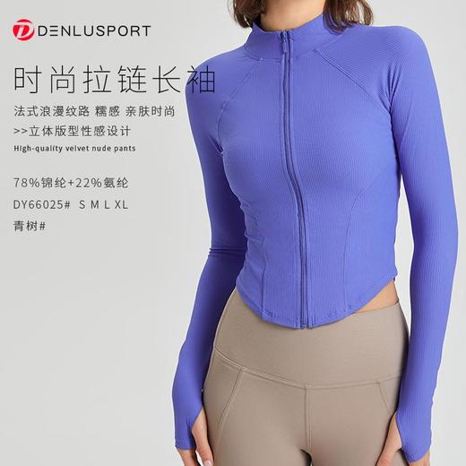 丹璐斯秋冬时尚拉链长袖DY66025#立体版型立体设计法式浪漫纹路糯感亲肤时尚 商品图7
