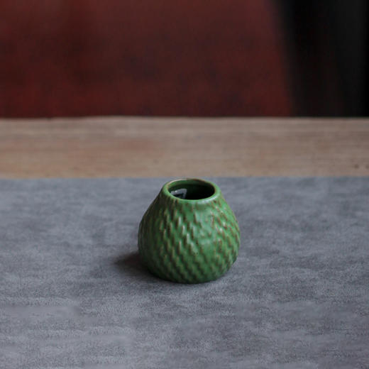 青竹祝福盖置【茶道配件】盖置茶壶盖托创意陶瓷菠萝盖碗盖托功夫茶道配件茶宠托 商品图2