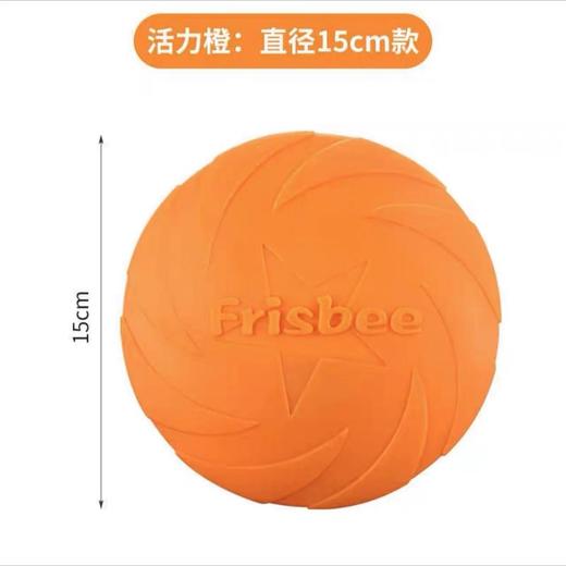 TPR狗狗飞盘宠物互动玩具飞盘浮水训犬练狗玩具15cm/个 商品图4