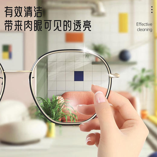 「9.9元包邮！100片独立包装」眼镜湿巾纸 居家日用擦拭镜片清洁去污去油一次性擦眼镜布工具 商品图3