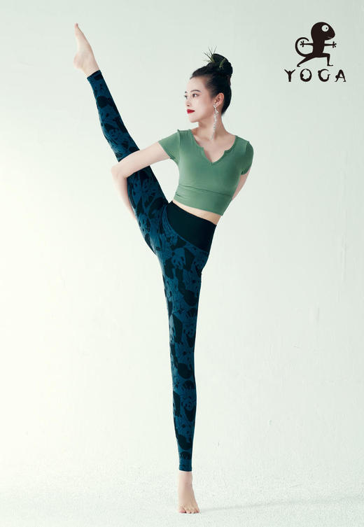 壁虎瑜伽【2309SY250】修腰显瘦短袖（可拆卸胸垫）【5天发货】 商品图5