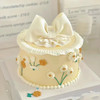 小清新翻糖蝴蝶结主题蛋糕 商品缩略图0