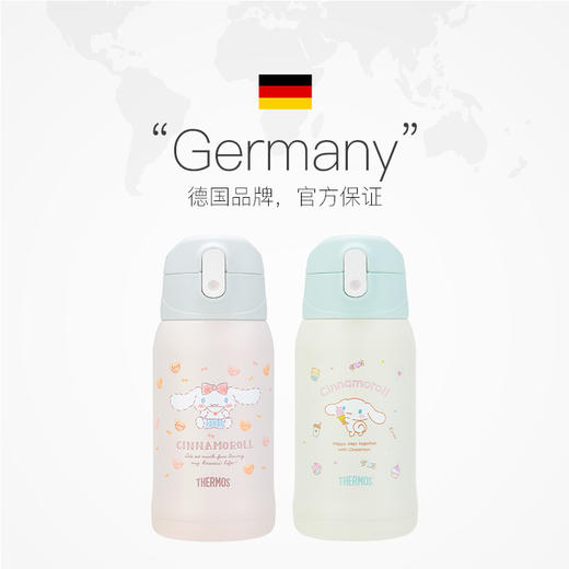 德国Thermos膳魔师 儿童水杯上学专用316L保温杯学生吸管杯直饮杯大耳狗 商品图3