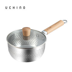 内野（UCHINO） 雪平锅不锈钢锅汤锅煮奶热奶牛奶锅煮面泡面锅 奈良雪平锅 HU-HX18-01