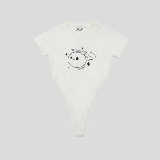 GOODBAI GOODEES刺绣微笑天使图案修身连体衣 商品图2