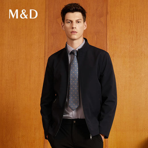 【三防面料】MD名盾男士翻领夹克秋冬中青年商务行政风外套91566 商品图2